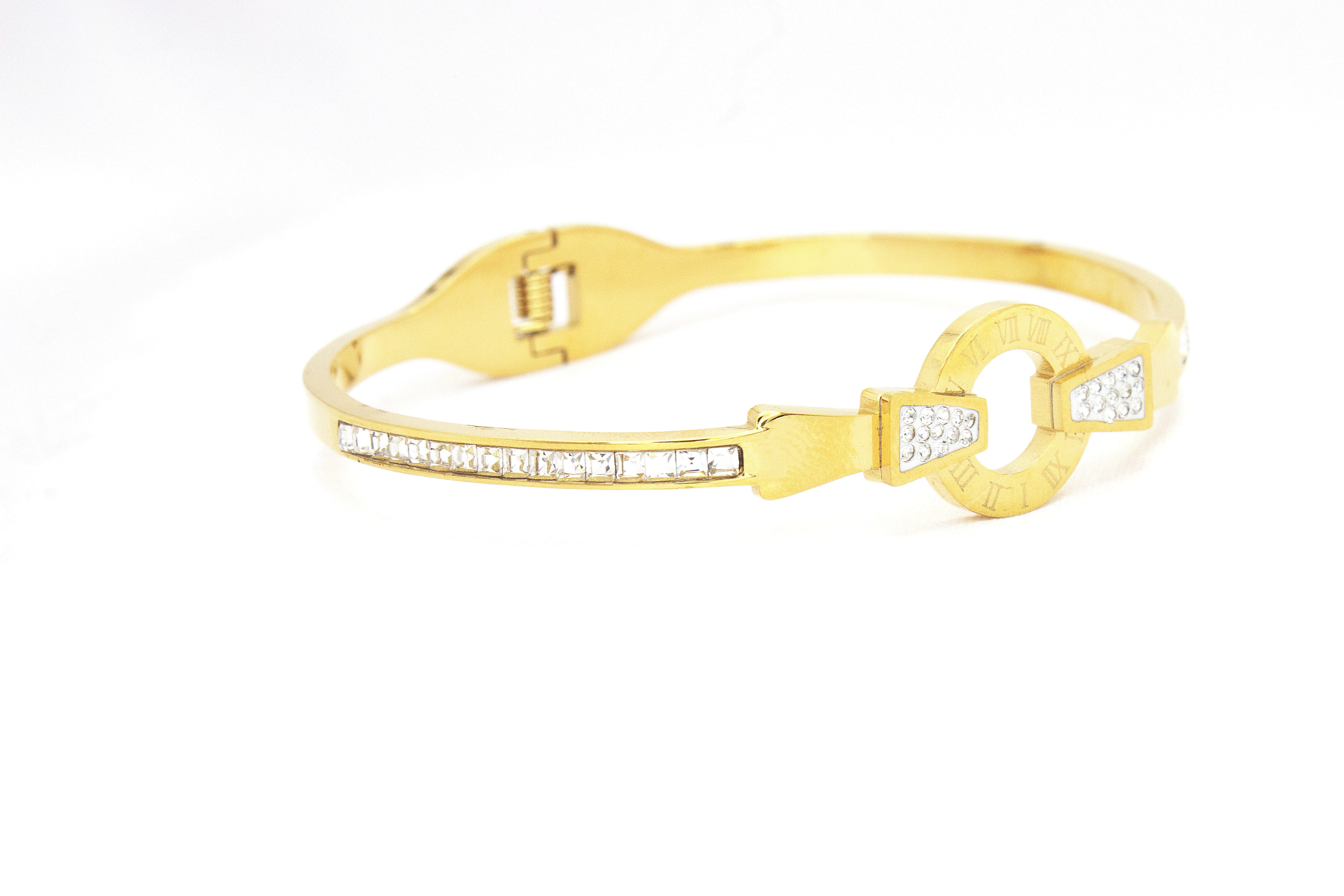 ROMAN DIAL INSPIRED GOLDEN BRACELET
