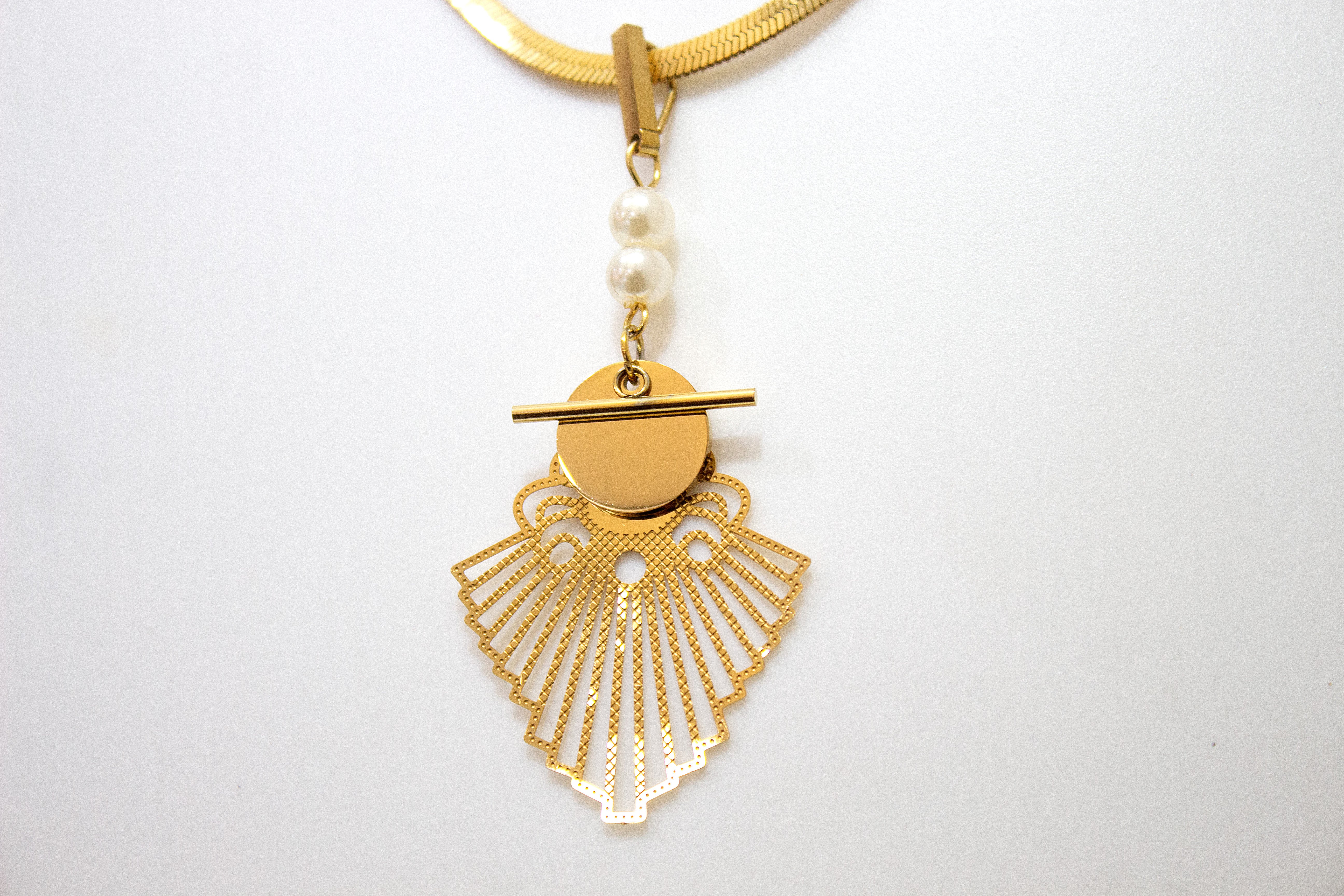 MODERN MUSE ART DECO NECKLACE