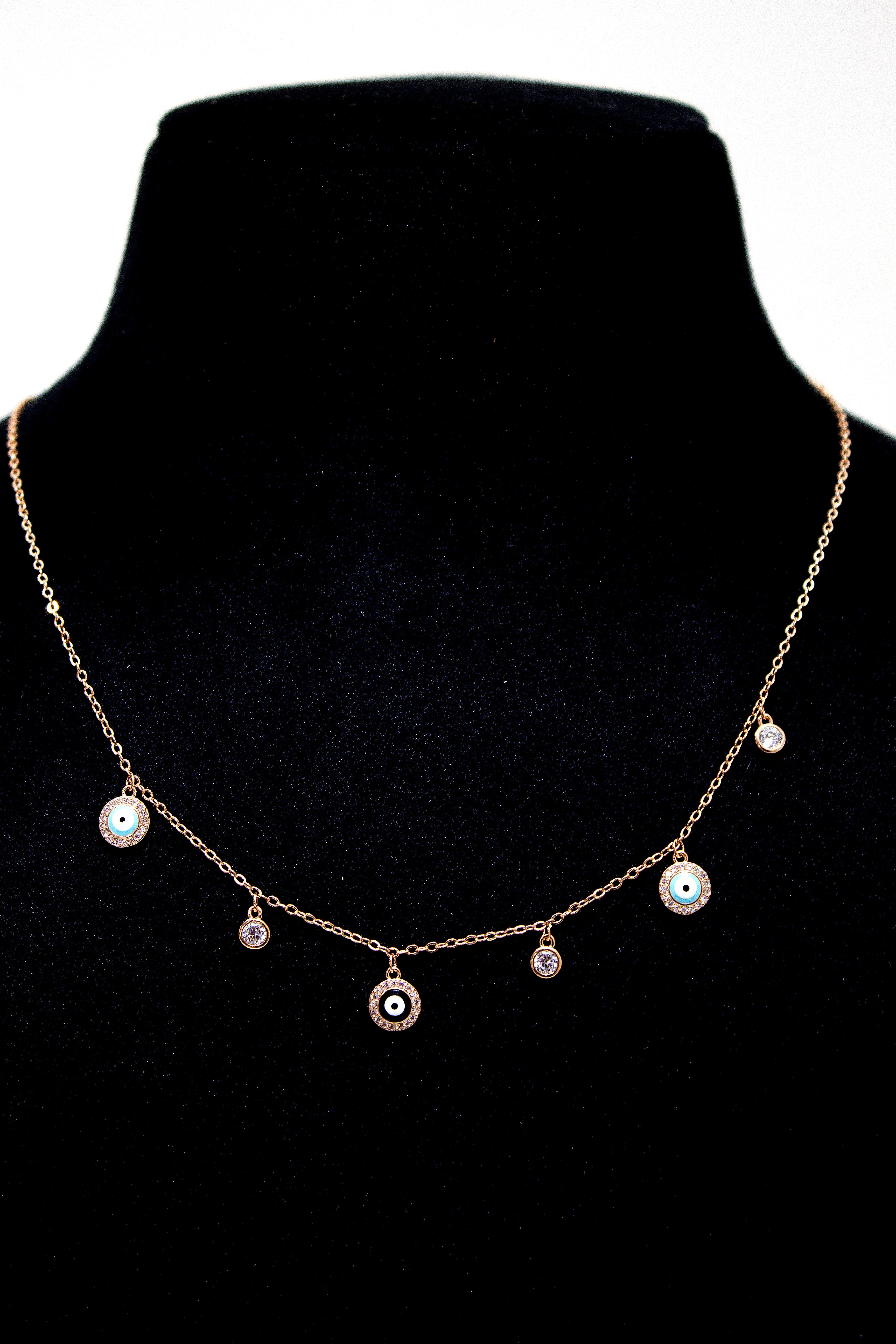 EVIL EYE DROP NECKLACE