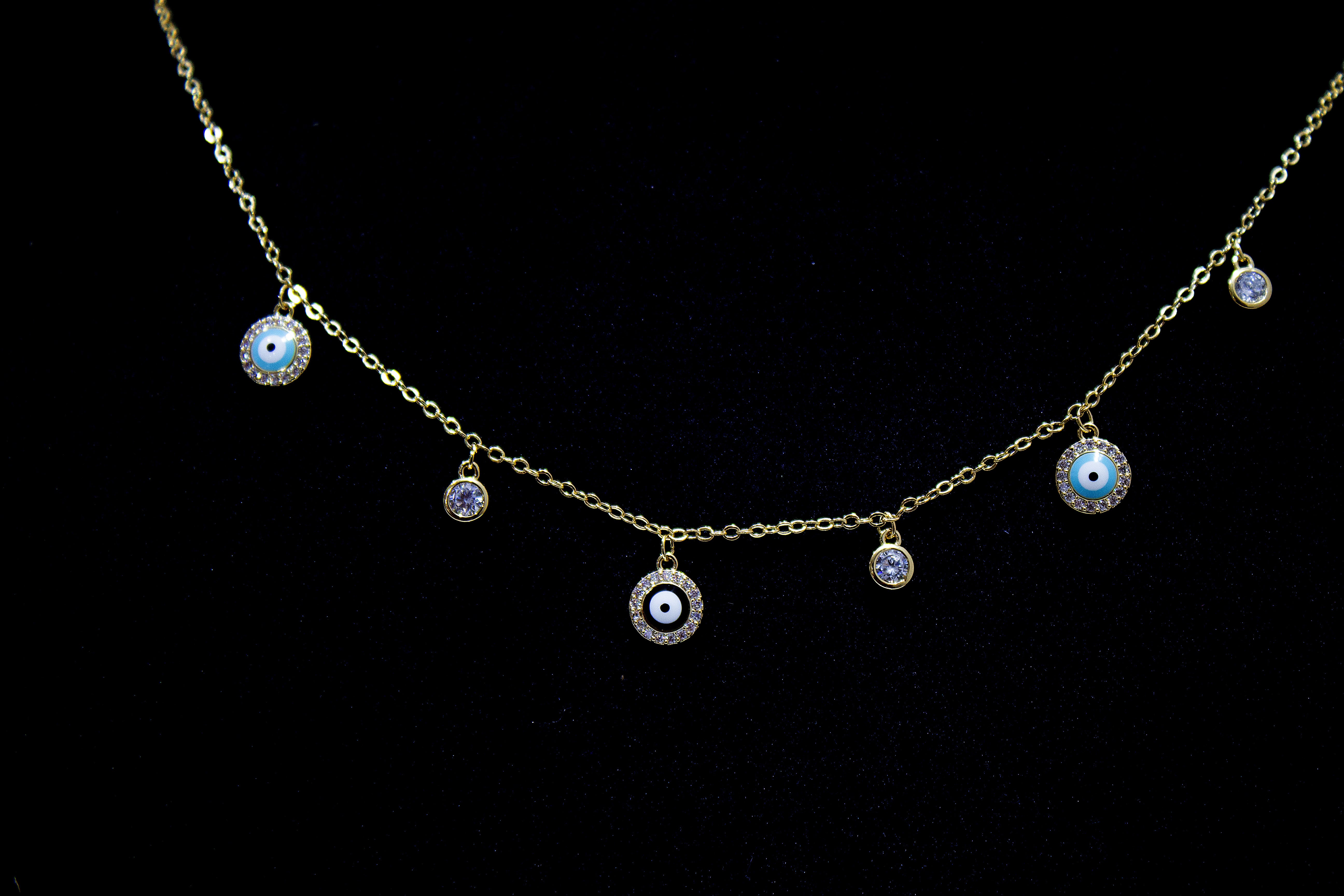 EVIL EYE DROP NECKLACE