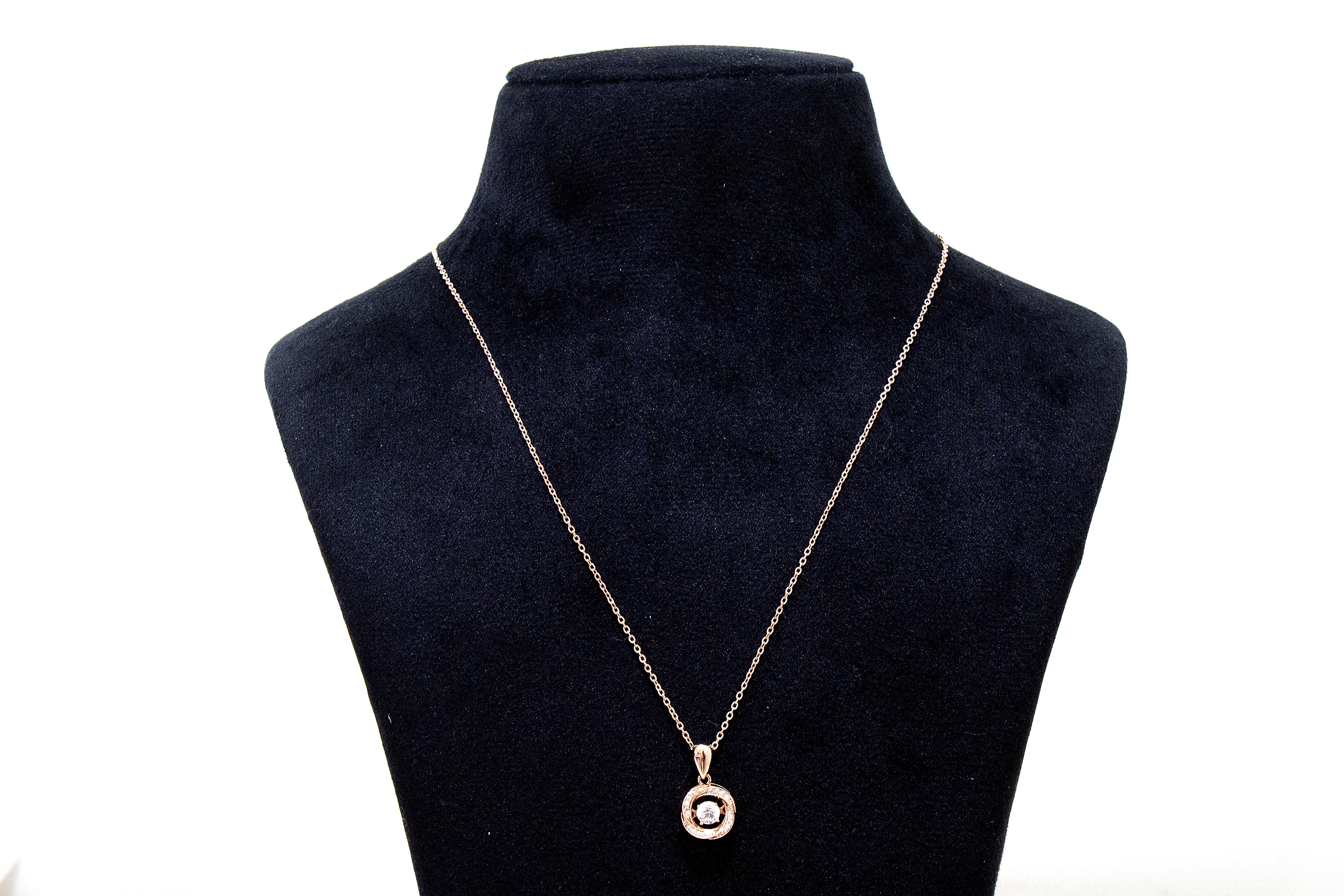 TWISTED SOLITAIRE DROP NECKLACE