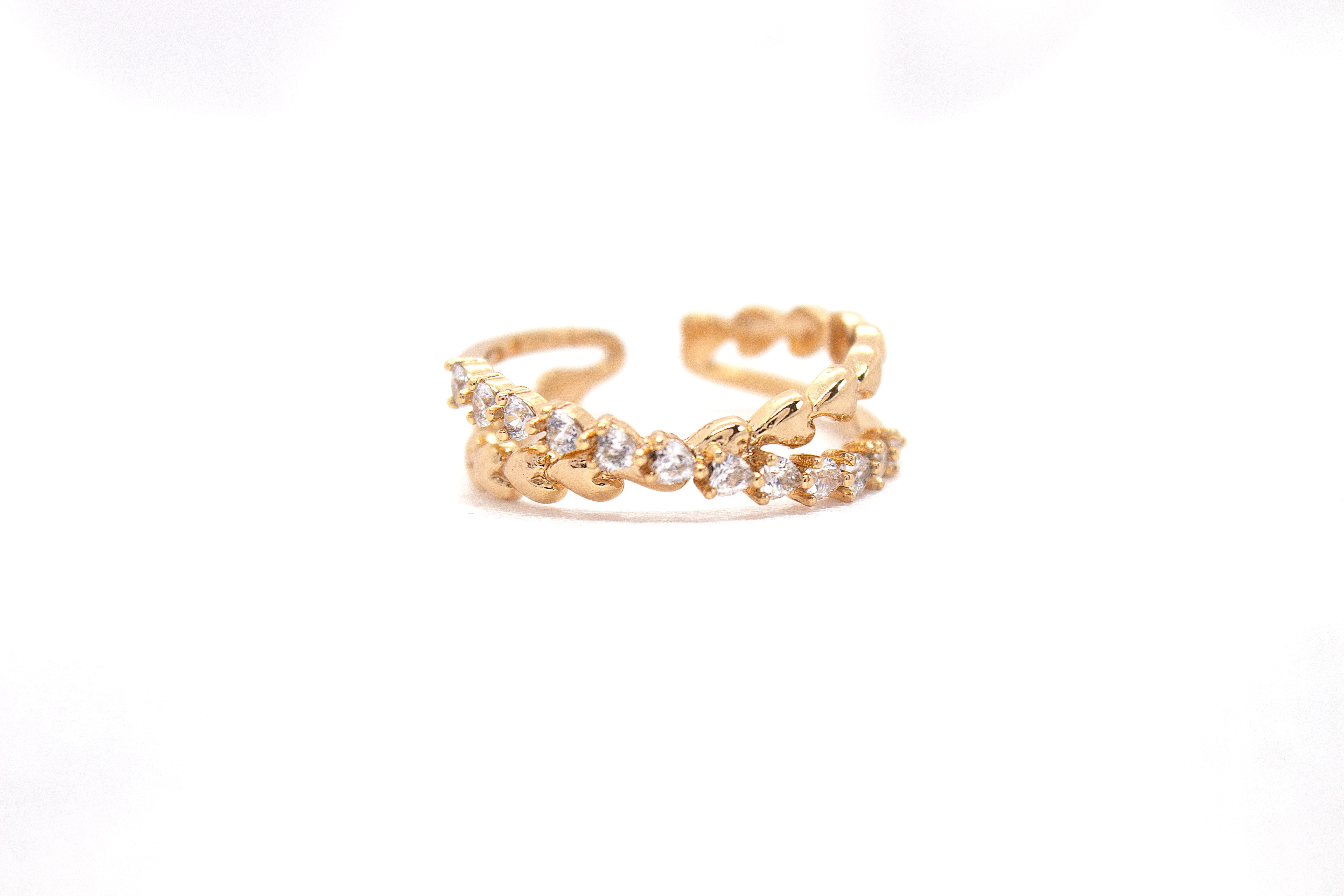 HEARTLINK ETERNITY ZIRCON ACCENTS RING