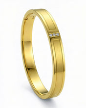 Gold Edge Crystal Men’s Bracelet