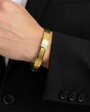 Gold Edge Crystal Men’s Bracelet