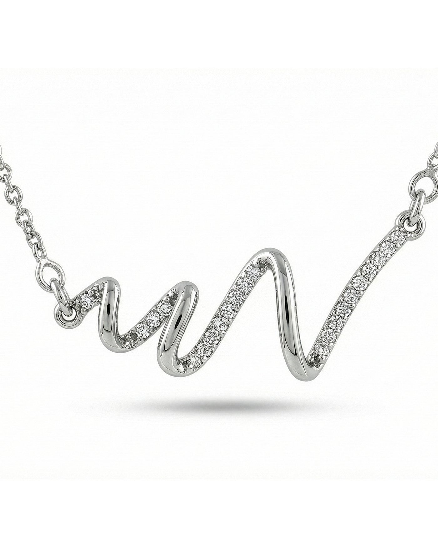 Minimal Wave Pendant Chain