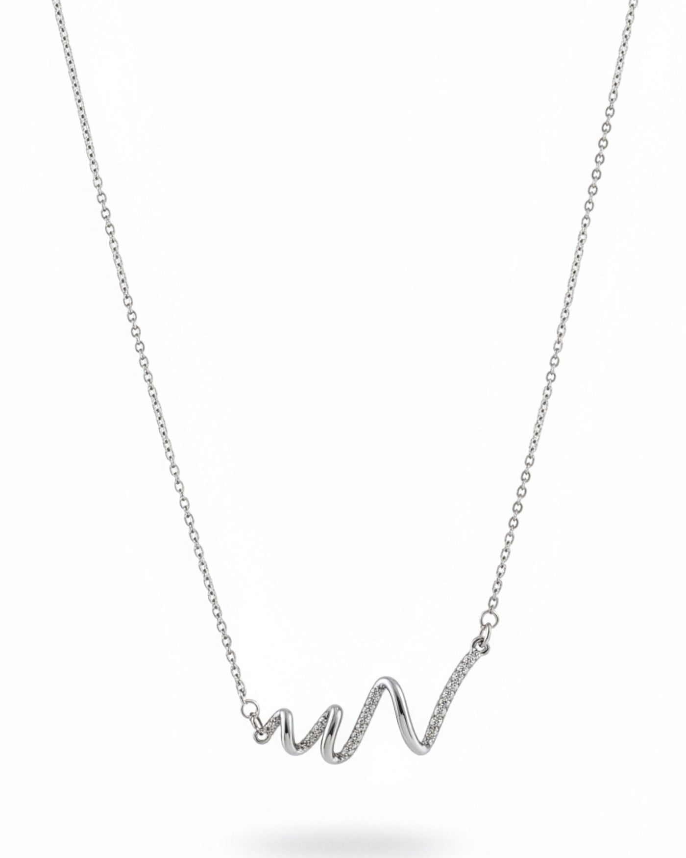 Minimal Wave Pendant Chain