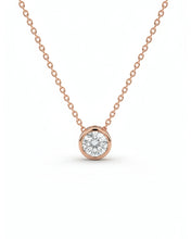 Rose Gold Solitaire Pendant Chain