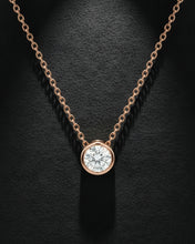 Rose Gold Solitaire Pendant Chain