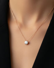 Rose Gold Solitaire Pendant Chain