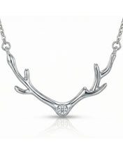 Antler Curve Crystal Pendant Chain