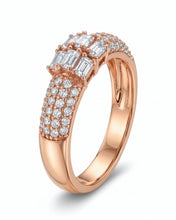 Baguette Cluster Crystal Ring