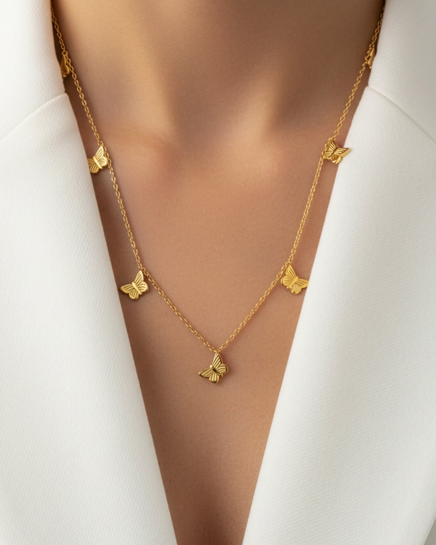 Butterfly Charm Chain Necklace
