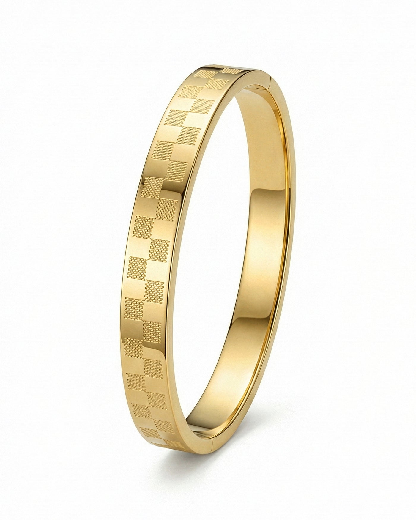 Checkered Texture Men’s Bracelet