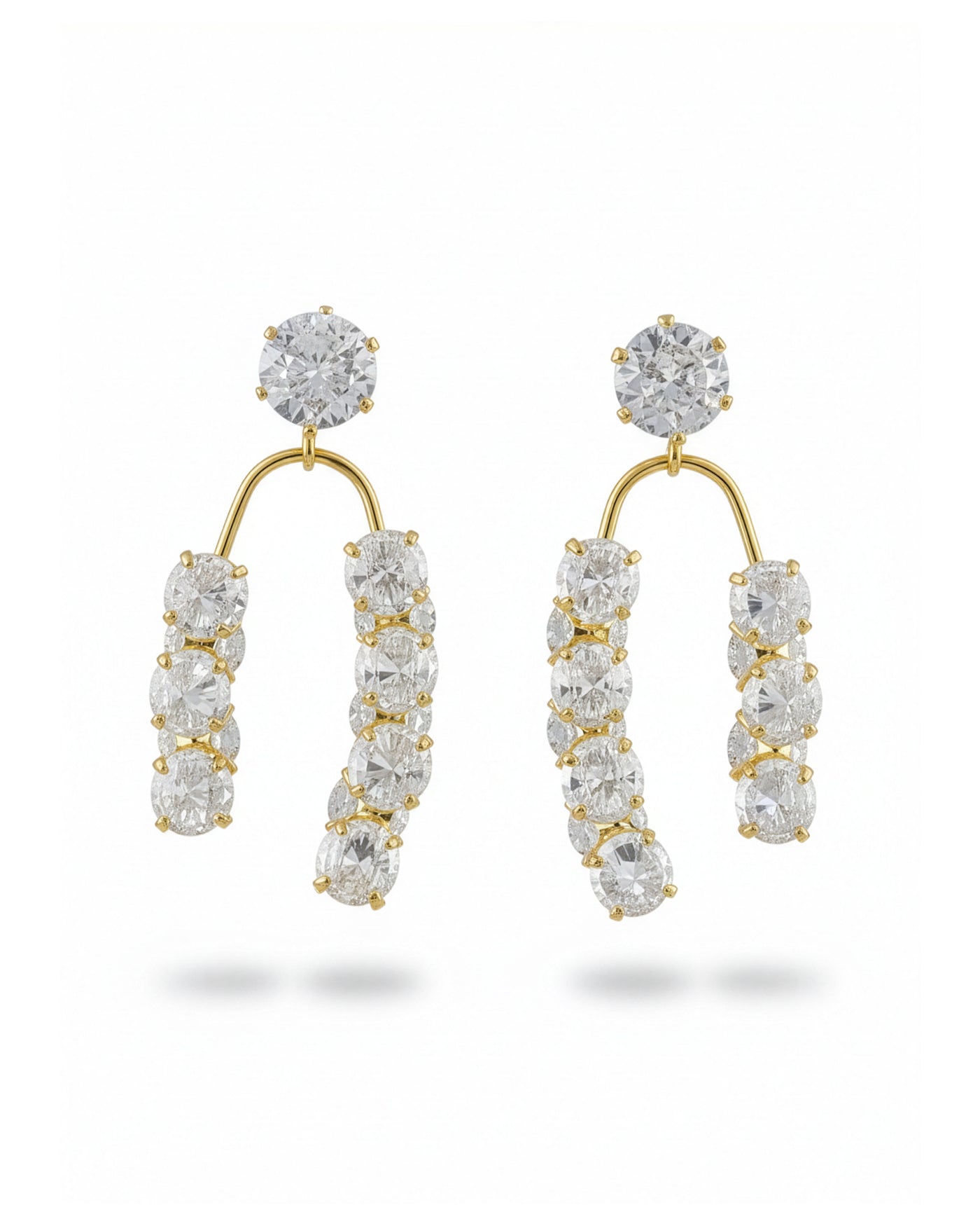 Crystal Cascade Drop Earrings