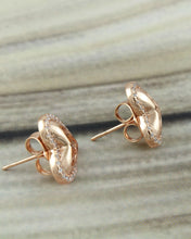 Crystal Heart Stud Earrings