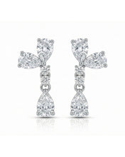 Crystal Petal Drop Earrings