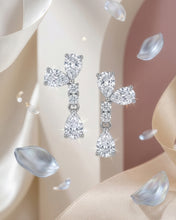 Crystal Petal Drop Earrings