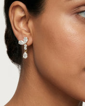 Crystal Petal Drop Earrings