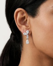 Crystal Petal Drop Earrings