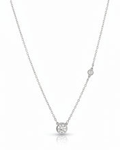 Dual Solitaire Accent Pendant Chain