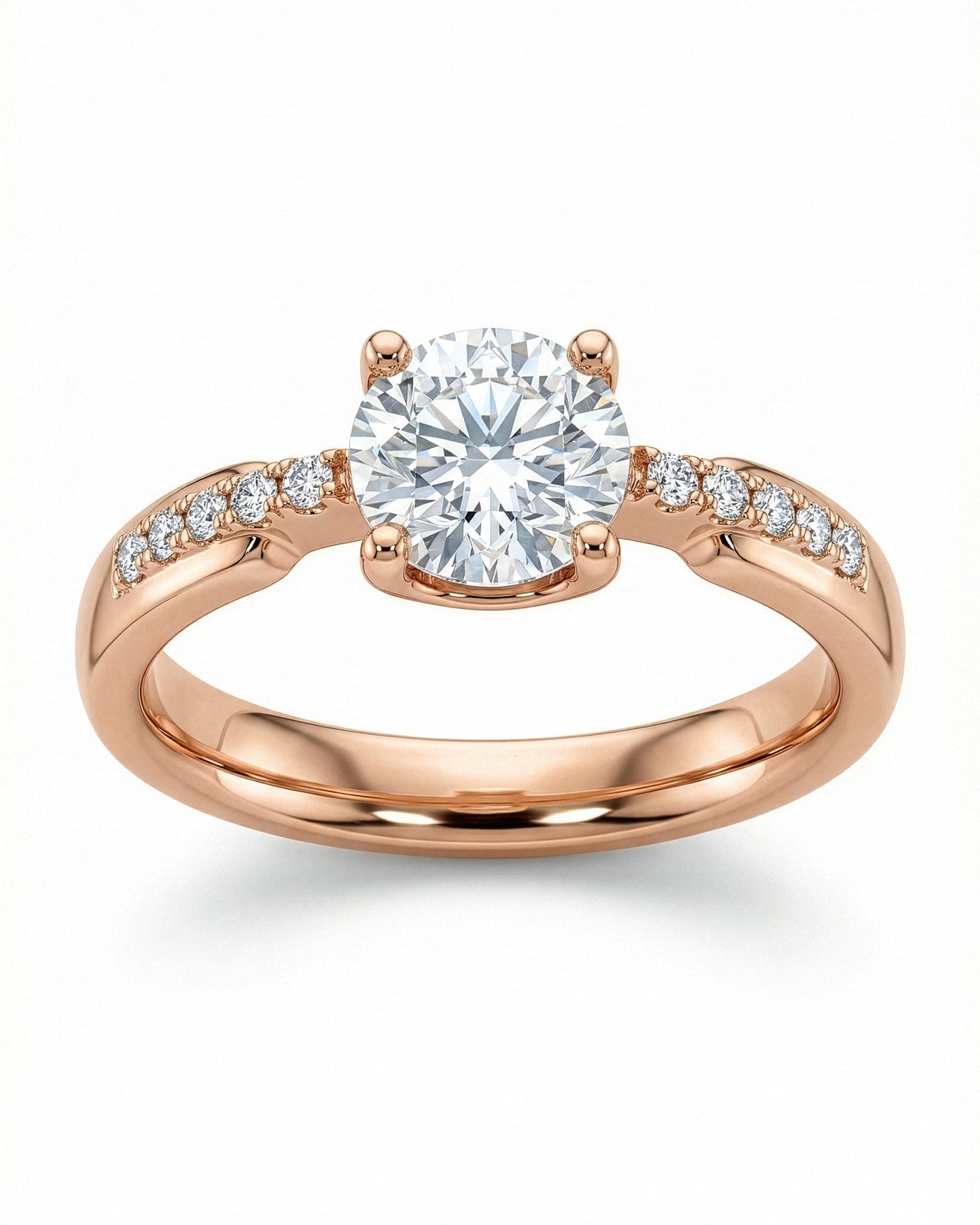 Elegant Solitaire Crystal Ring
