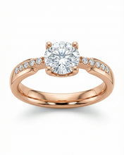 Elegant Solitaire Crystal Ring