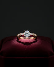 Elegant Solitaire Crystal Ring