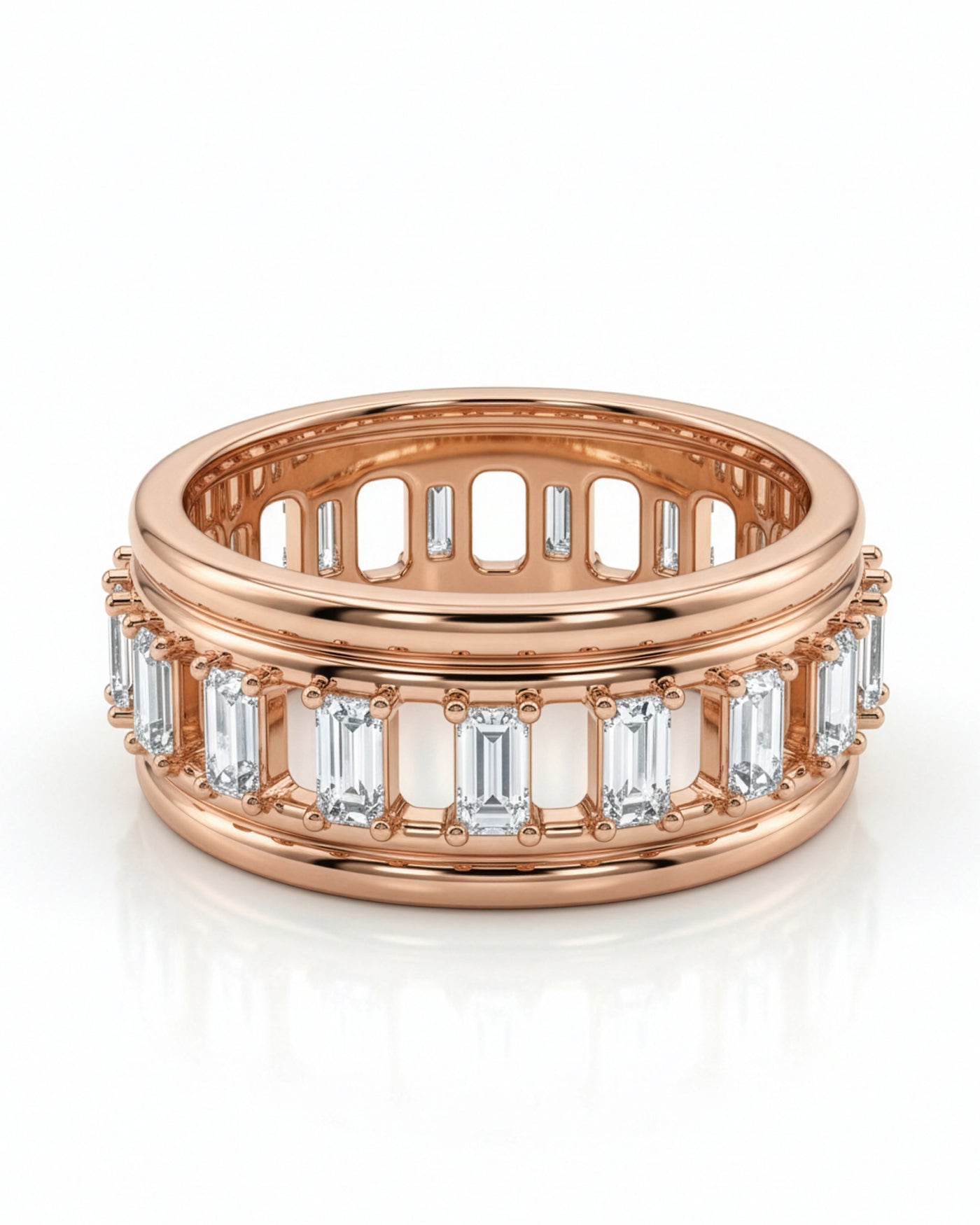 Eternity Baguette Crystal Band Ring
