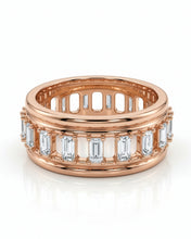 Eternity Baguette Crystal Band Ring