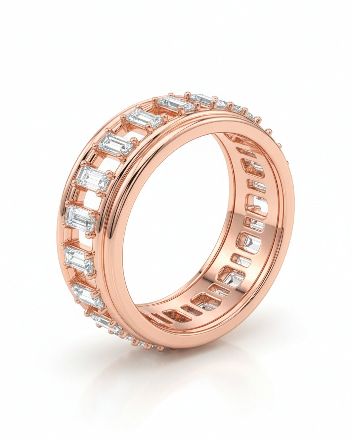Eternity Baguette Crystal Band Ring