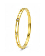 Geometric Crystal Line Bracelet