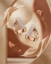 Geometric Twist Pavé Earrings