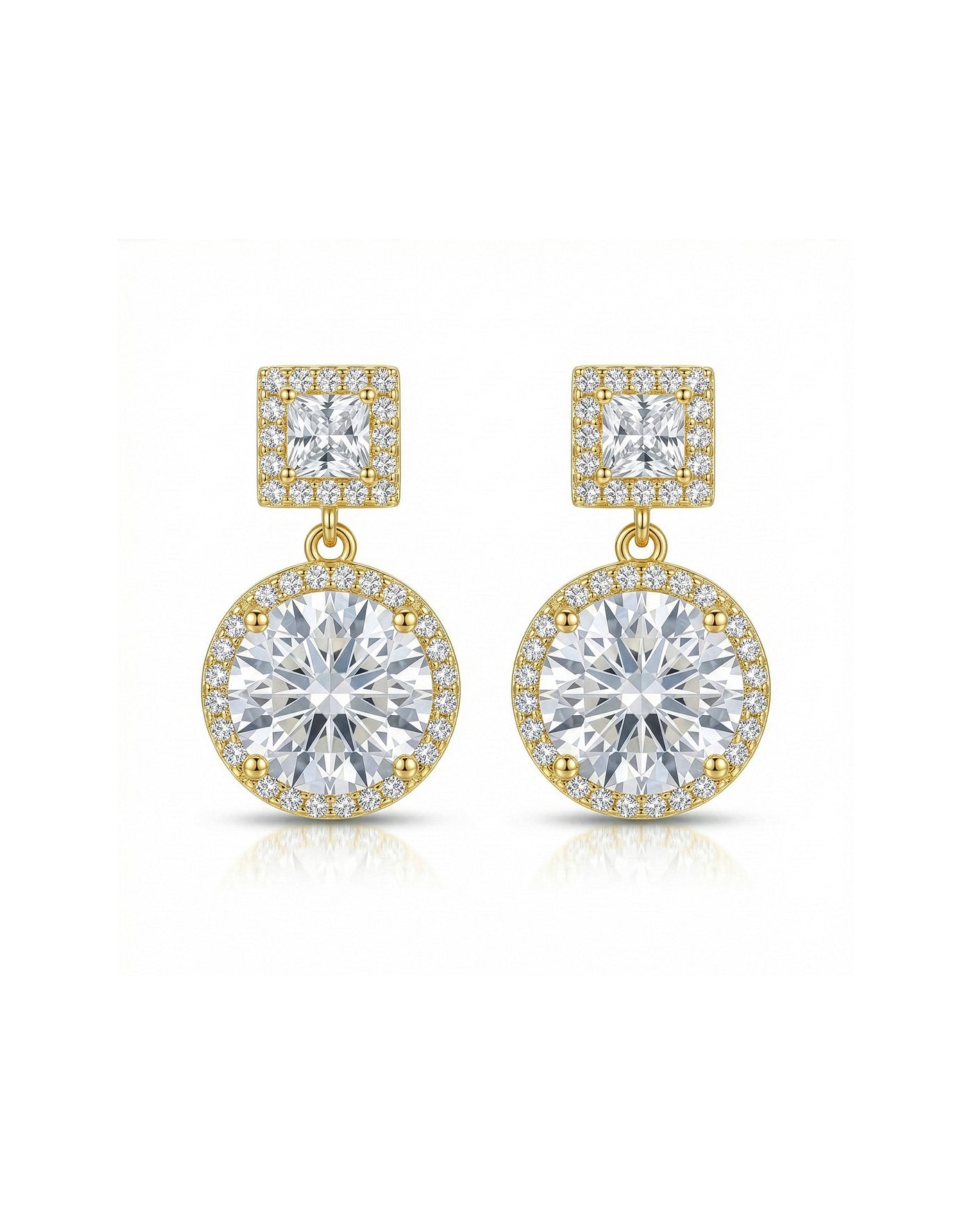 Halo Drop Sparkle Earrings