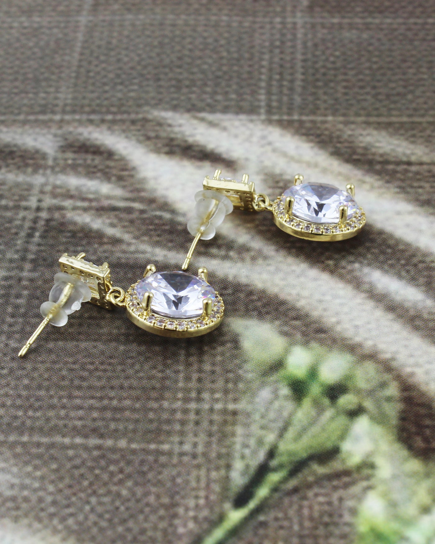 Halo Drop Sparkle Earrings