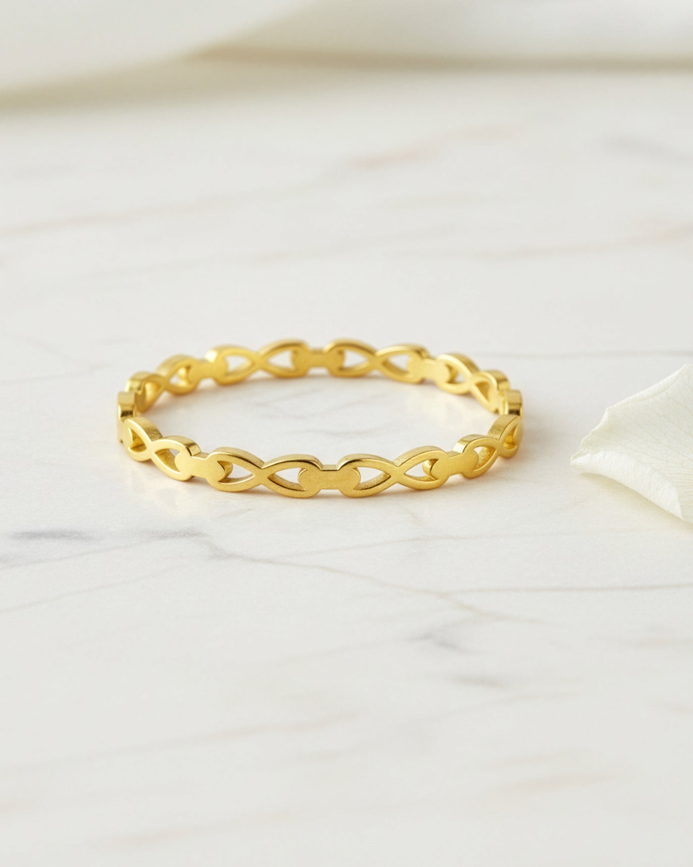 Infinity Link Gold Bracelet