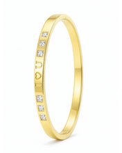 Love Engraved Crystal Bracelet