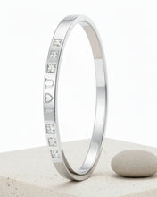 Love Engraved Crystal Bracelet