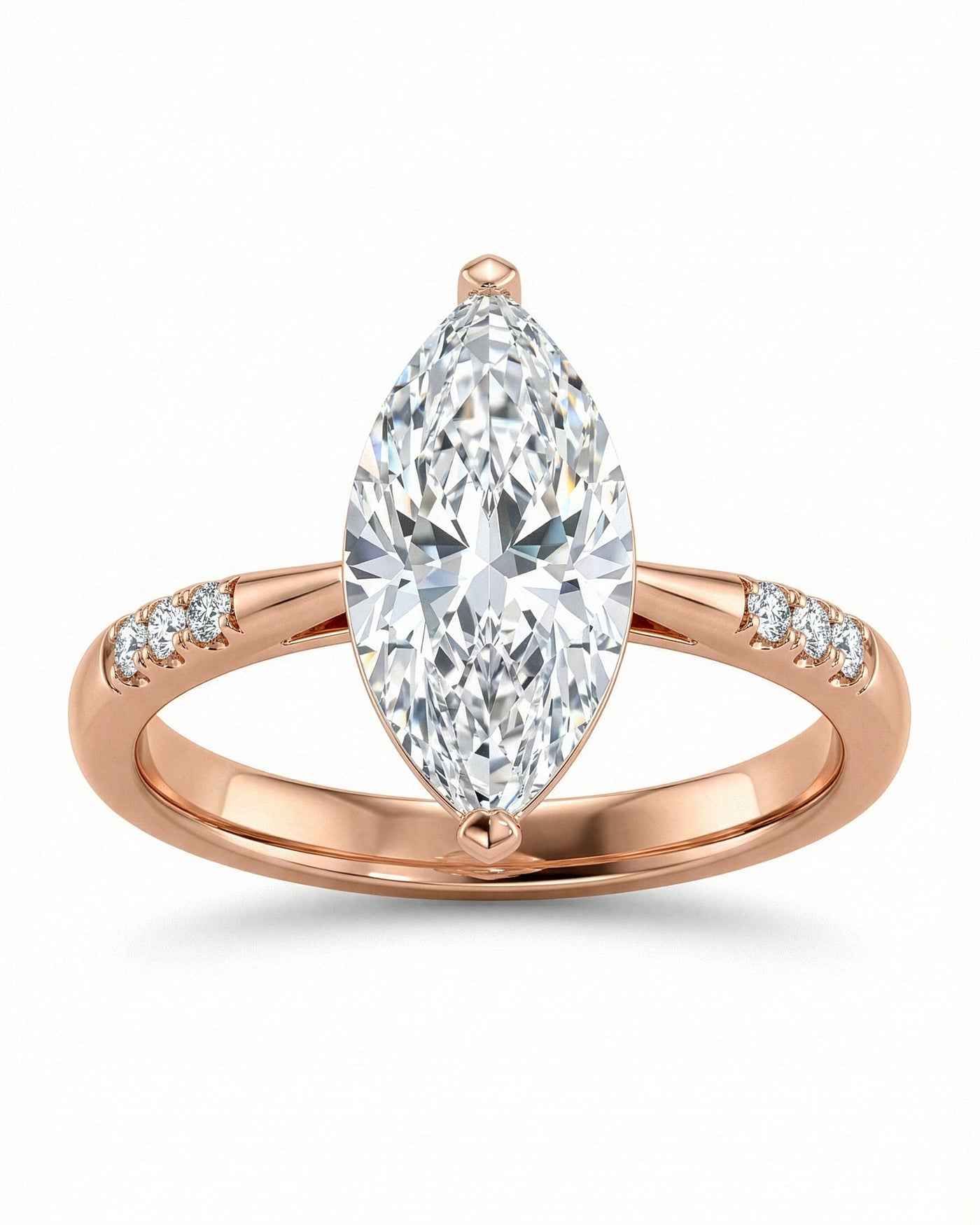Marquise Solitaire Crystal Ring