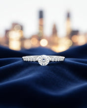 Minimal Sparkle Solitaire Ring