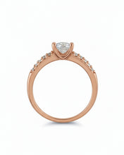 Minimal Sparkle Solitaire Ring