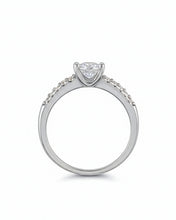 Minimal Sparkle Solitaire Ring