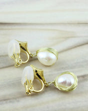 Pearl Star Drop Earrings