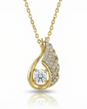 Swan Curve Crystal Pendant Chain