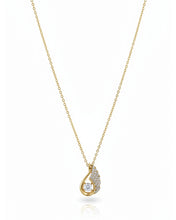 Swan Curve Crystal Pendant Chain