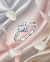 Twin Heart Sparkle Ring
